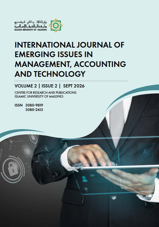 					View Vol. 2 No. 2 (2026): INTERNATIONAL JOURNAL OF EMERGING ISSUES IN MANAGEMENT, ACCOUNTING AND TECHNOLOGY
				